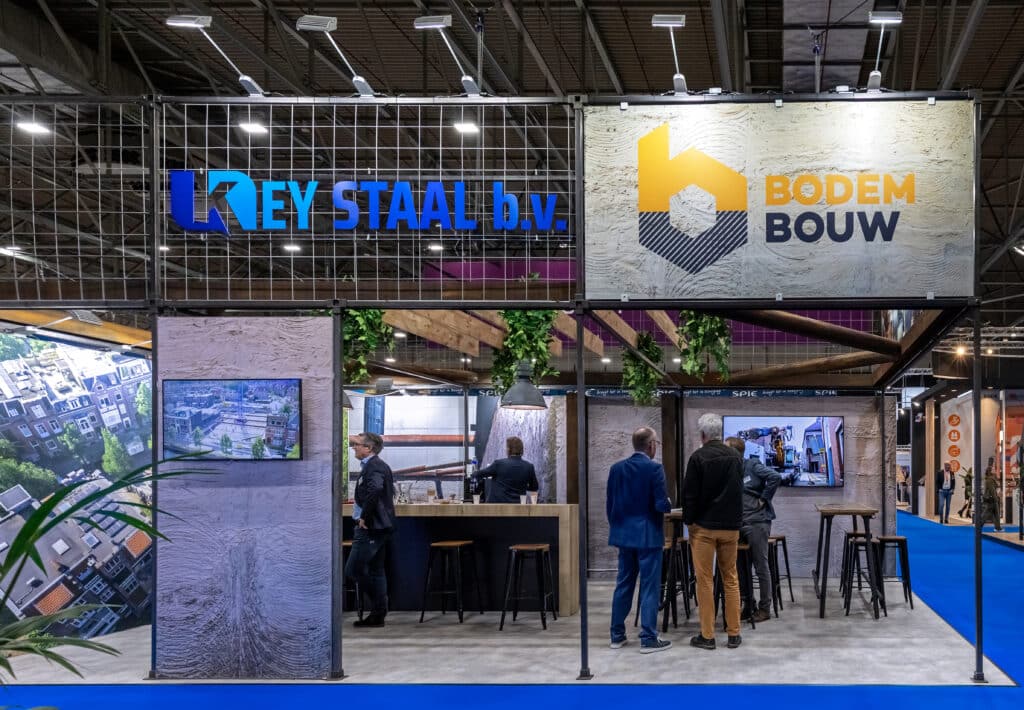 Bodembouw-keystaal-stand-infratech-beursstand-booth-cialona